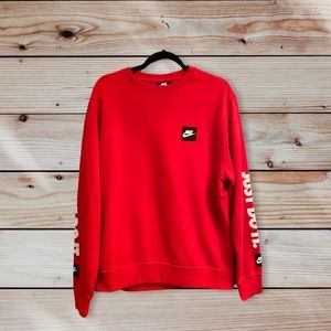 Nike | Shirts | Nike Mens Crewneck Just Do It Sweatshirt Size Medium |  Poshmark